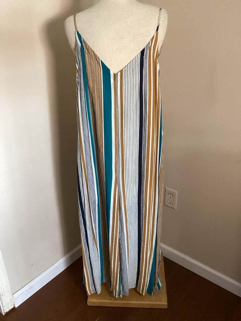 By Together Collection Striped Jumpsuit Size L